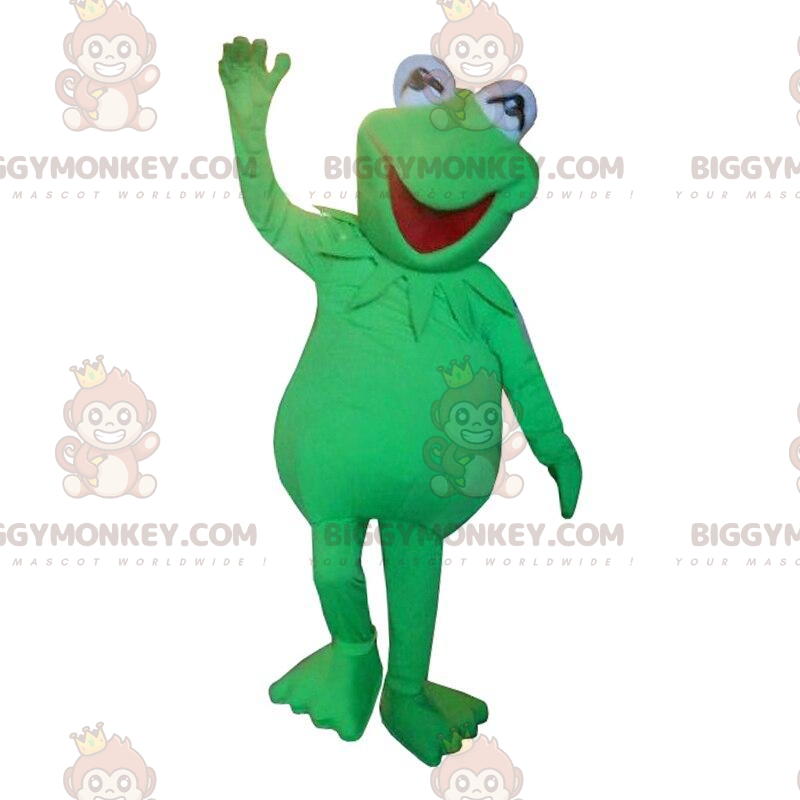 BIGGYMONKEY™ Maskottchenkostüm von Kermit, dem berühmten