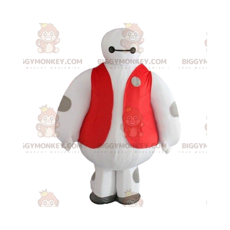 Weißer Roboter BIGGYMONKEY™ Maskottchen-Kostüm, großer