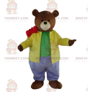 BIGGYMONKEY™ Costume da mascotte Orsacchiotto in abito