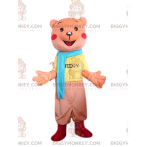 Disfraz de mascota osito naranja BIGGYMONKEY™, disfraz de oso