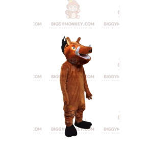 BIGGYMONKEY™ mascottekostuum van Pumbaa, het beroemde