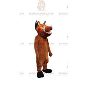BIGGYMONKEY™ maskotkostume af Pumbaa, det berømte vortesvin fra