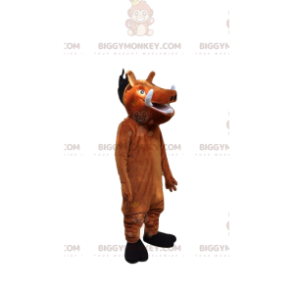 Traje de mascote BIGGYMONKEY™ de Pumba, o famoso javali do