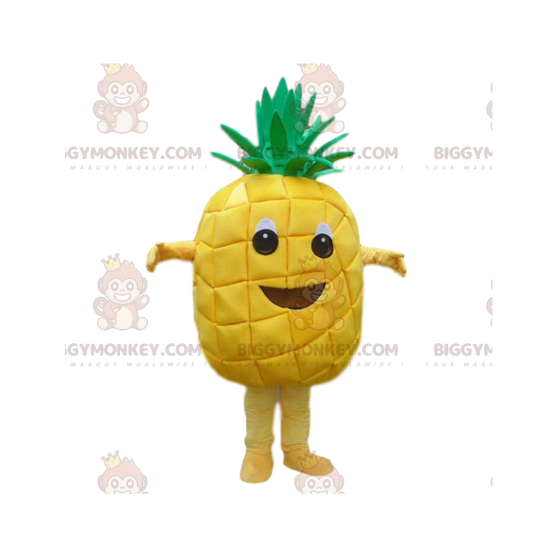 BIGGYMONKEY™ jättiläinen keltainen ananas maskottiasu