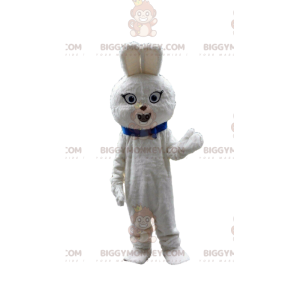 Wit konijn BIGGYMONKEY™ mascottekostuum, konijnenkostuum