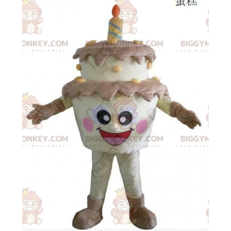 Giant Birthday Cake BIGGYMONKEY™ Mascot Costume, Birthday