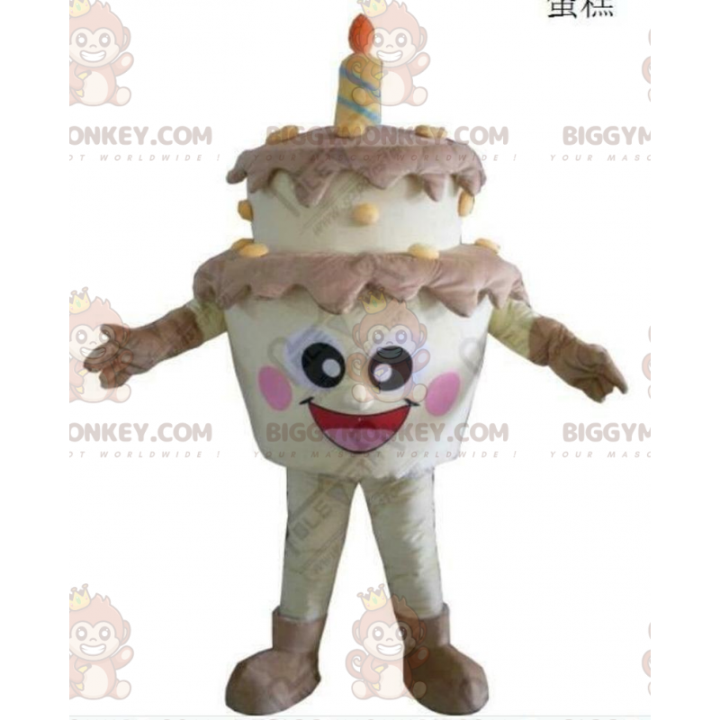 Gigantische verjaardagstaart BIGGYMONKEY™ mascottekostuum