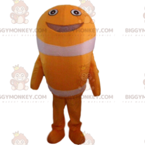 Costume de mascotte BIGGYMONKEY™ de poisson orange, costume de