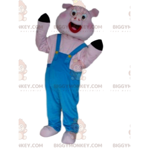 Maialino in tuta Costume da mascotte BIGGYMONKEY™, costume da 3