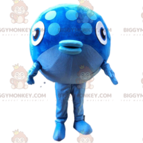 Traje de mascote BIGGYMONKEY™ grande diversão peixe azul, traje