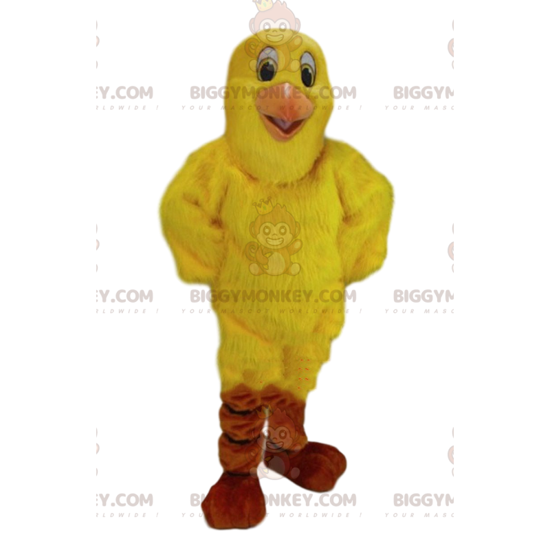 Canary BIGGYMONKEY™ maskotdräkt, gul fågeldräkt, jätte fågel -