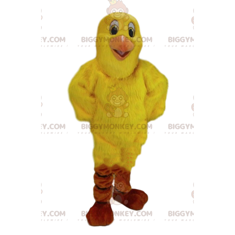 Traje de mascote Canary BIGGYMONKEY™, traje de pássaro amarelo