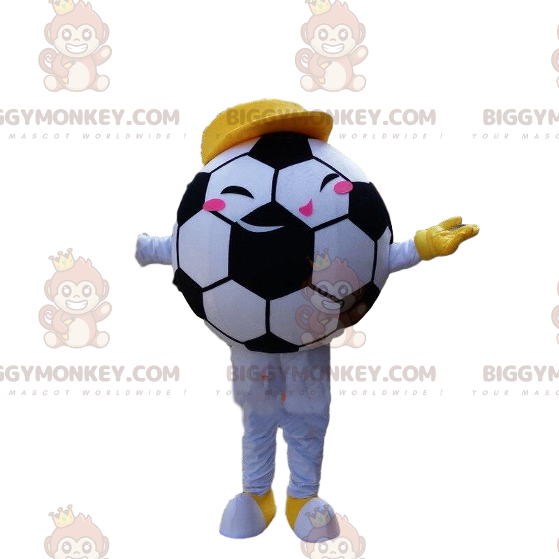 Disfraz de mascota de balón de fútbol BIGGYMONKEY™, disfraz de