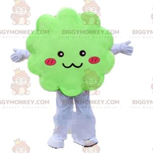 Groene wolk BIGGYMONKEY™ mascottekostuum, groen kostuum