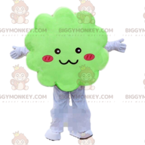 Disfraz de mascota nube verde BIGGYMONKEY™, disfraz verde
