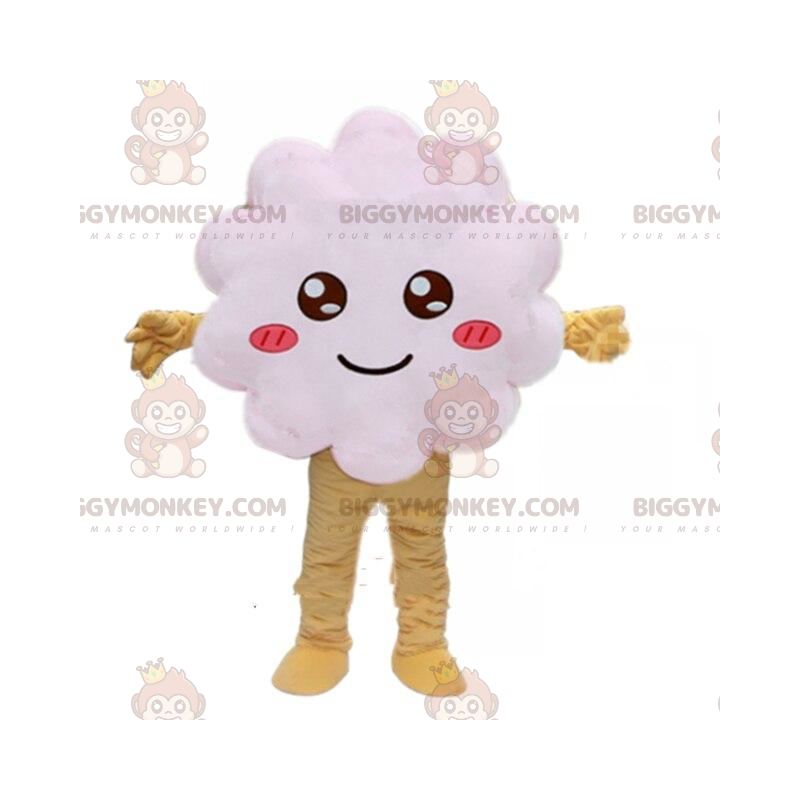 Traje de mascote de nuvem branca BIGGYMONKEY™, traje branco