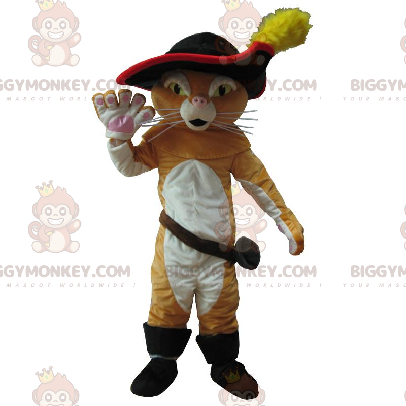 Costume de mascotte BIGGYMONKEY™ du chat botté, chat rusé