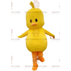 Traje de mascote de pintinho amarelo BIGGYMONKEY™, traje de