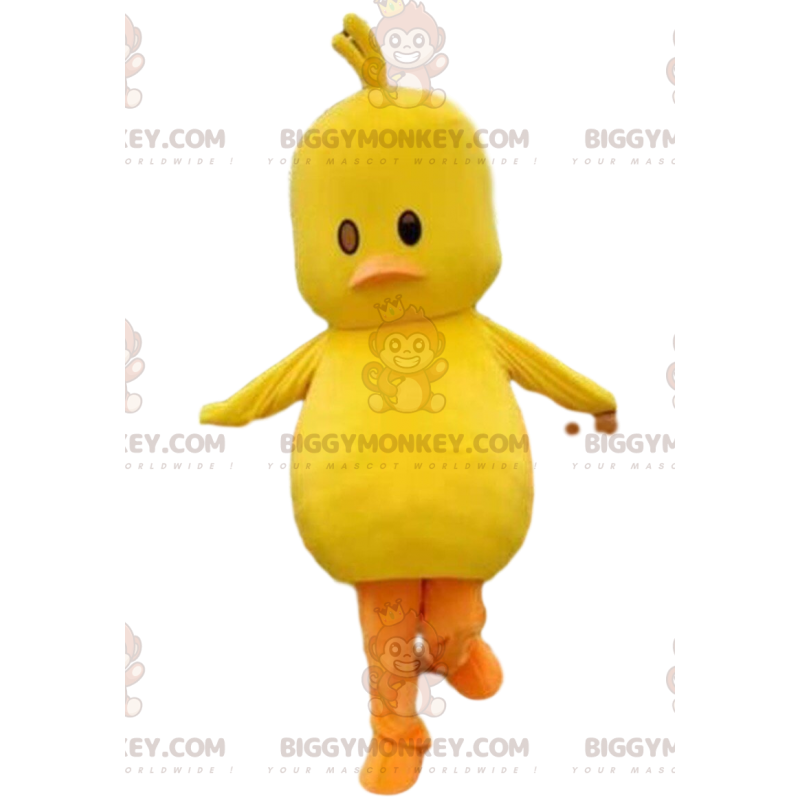 Costume de mascotte BIGGYMONKEY™ de poussin jaune, costume