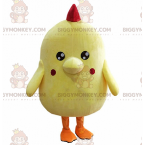 Chick BIGGYMONKEY™ maskotdräkt, gul hönskostym, fågeldräkt -