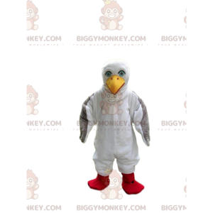 Fantasia de mascote Seagull BIGGYMONKEY™, fantasia de albatroz