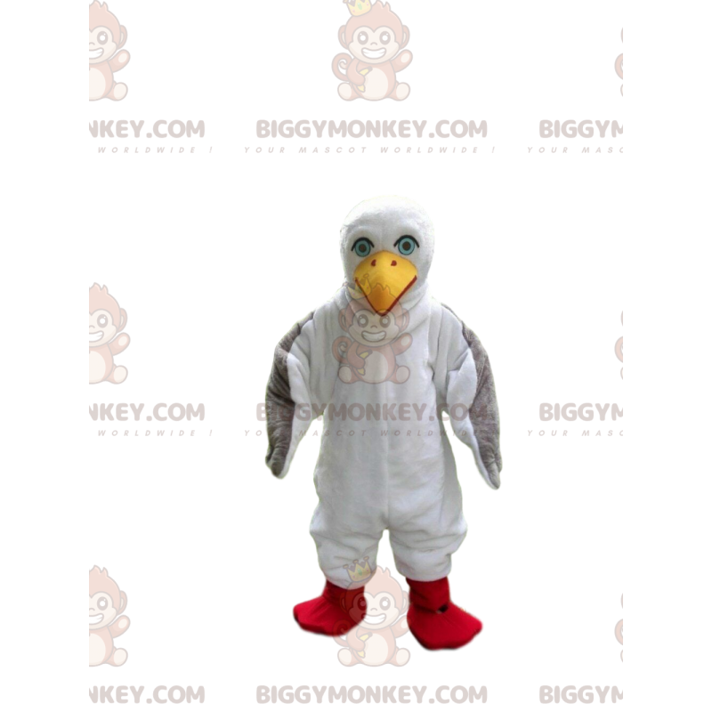 Costume de mascotte BIGGYMONKEY™ de mouette, costume