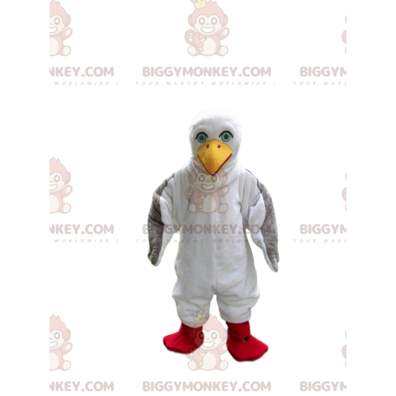 Kostým maskota Racek BIGGYMONKEY™, kostým albatrosa, holubí