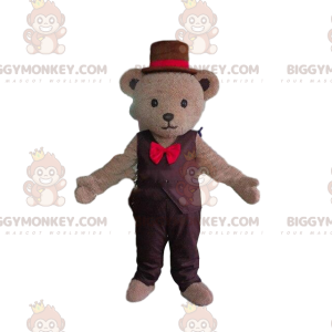 Stijlvolle teddybeer BIGGYMONKEY™ mascottekostuum