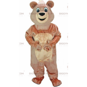 Brun bjørn BIGGYMONKEY™ maskot kostume, plys bamse kostume -