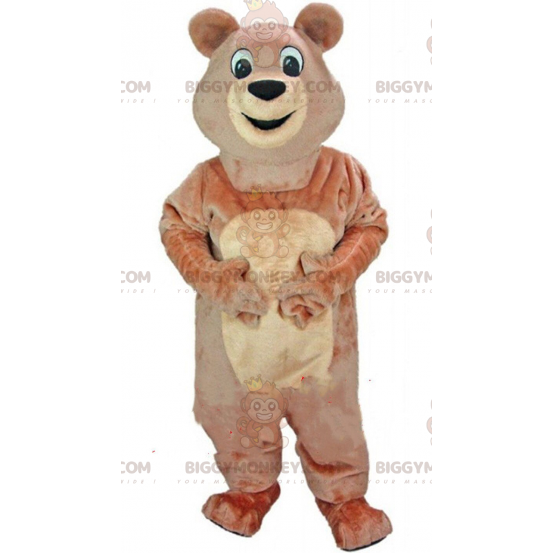 Brown Bear BIGGYMONKEY™ Mascot Costume, Plush Teddy Bear