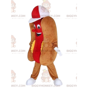 Costume da mascotte hot dog BIGGYMONKEY™, costume da fast food