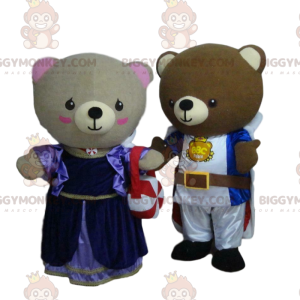 BIGGYMONKEY™s medieval teddy mascot, knight costumes –