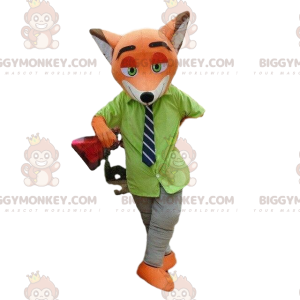 Costume de mascotte BIGGYMONKEY™ de Nick Wilde, renard orange