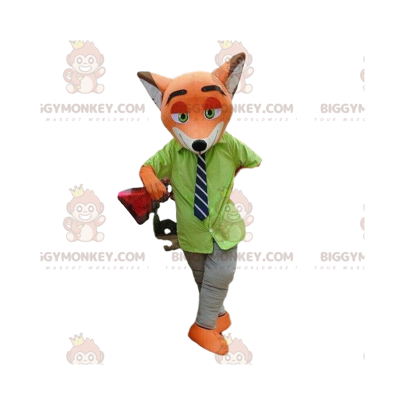 BIGGYMONKEY™ mascottekostuum van Nick Wilde, de beroemde oranje