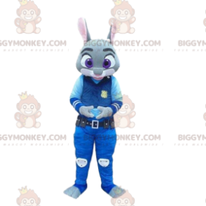BIGGYMONKEY™ mascot costume of Judy Hopps, famous police rabbit