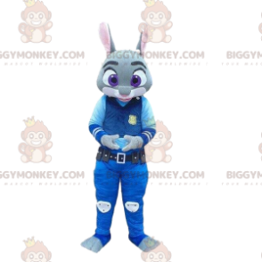 Costume de mascotte BIGGYMONKEY™ de Judy Hopps, lapin policier