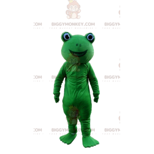 Costume da mascotte rana verde BIGGYMONKEY™, costume da rospo