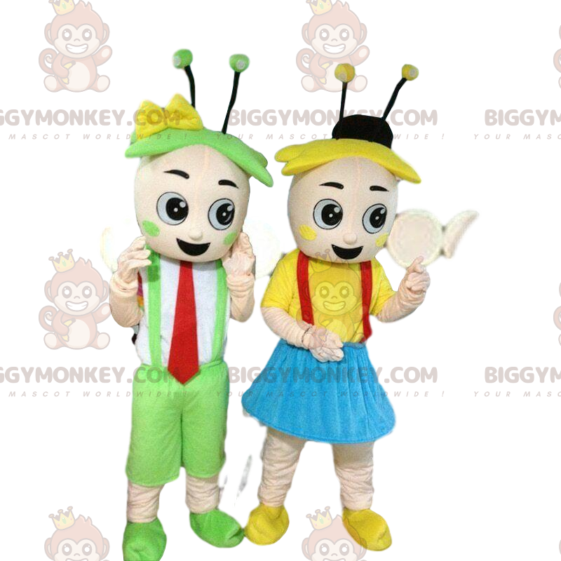 boy and girls BIGGYMONKEY™s mascot, spring costumes -