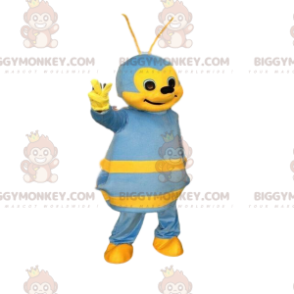 Costume de mascotte BIGGYMONKEY™ d'abeille bleue et jaune