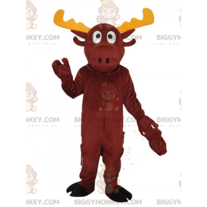 Traje de mascote de rena BIGGYMONKEY™, traje de caribu