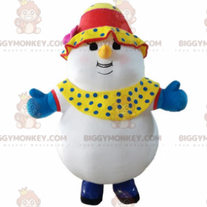 BIGGYMONKEY™ Costume mascotte pupazzo di neve femmina grande