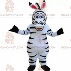 BIGGYMONKEY™ mascottekostuum van Marty, de beroemde zebra uit