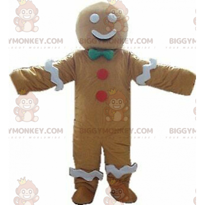 Costume de mascotte BIGGYMONKEY™ de pain d'épices, costume de