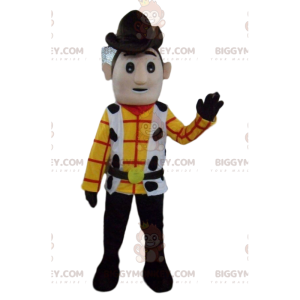 BIGGYMONKEY™ mascottekostuum van Woody, de beroemde sheriff en