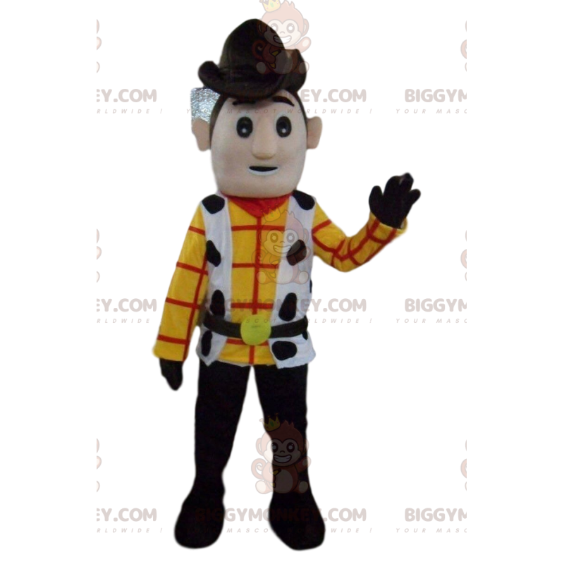 BIGGYMONKEY™ costume mascotte di Woody, il famoso sceriffo e