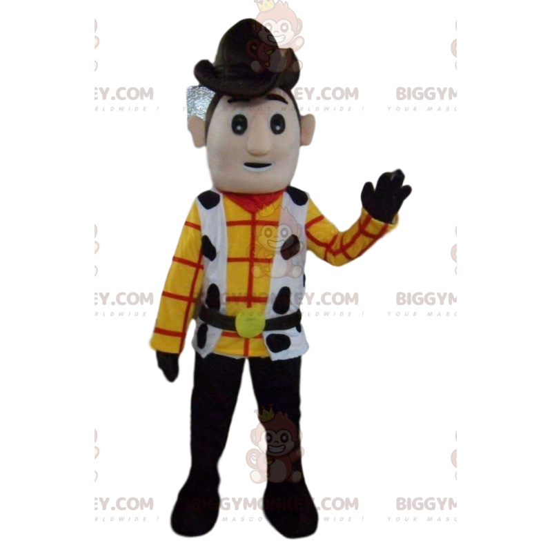 BIGGYMONKEY™ mascottekostuum van Woody, de beroemde sheriff en