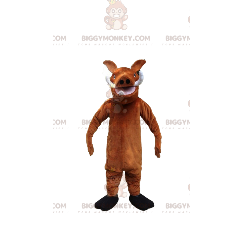 Kostým maskota BIGGYMONKEY™ Pumbaa, slavného prasete