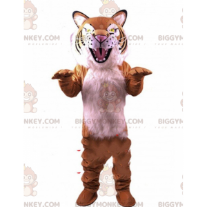 BIGGYMONKEY™ maskotkostume Meget realistisk Tiger med voldsomt