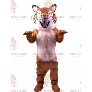 Costume de mascotte BIGGYMONKEY™ de tigre très réaliste à l'air