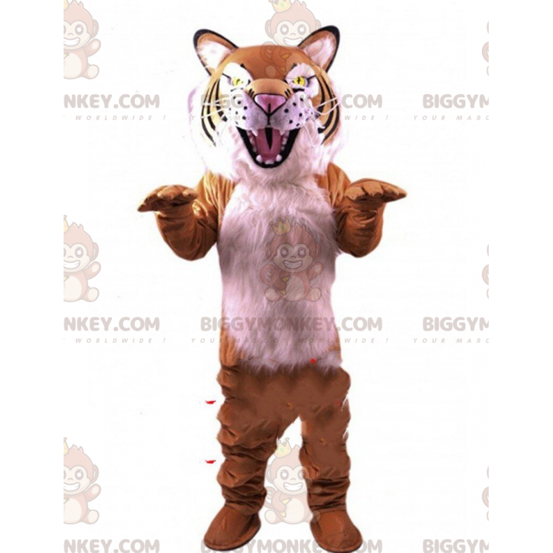 Traje de mascote BIGGYMONKEY™ muito realista, tigre de